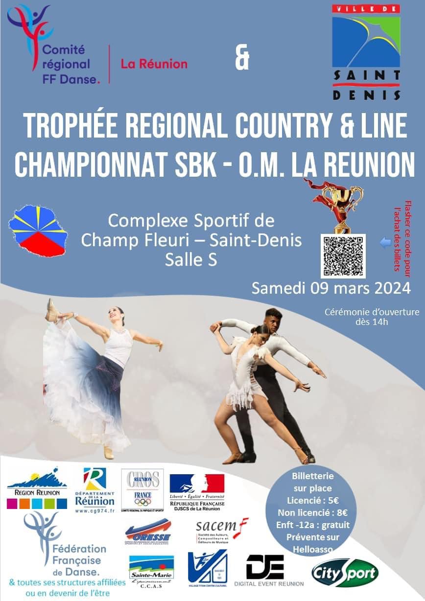 Affiche de Championnat  et trophee regional La Reunion